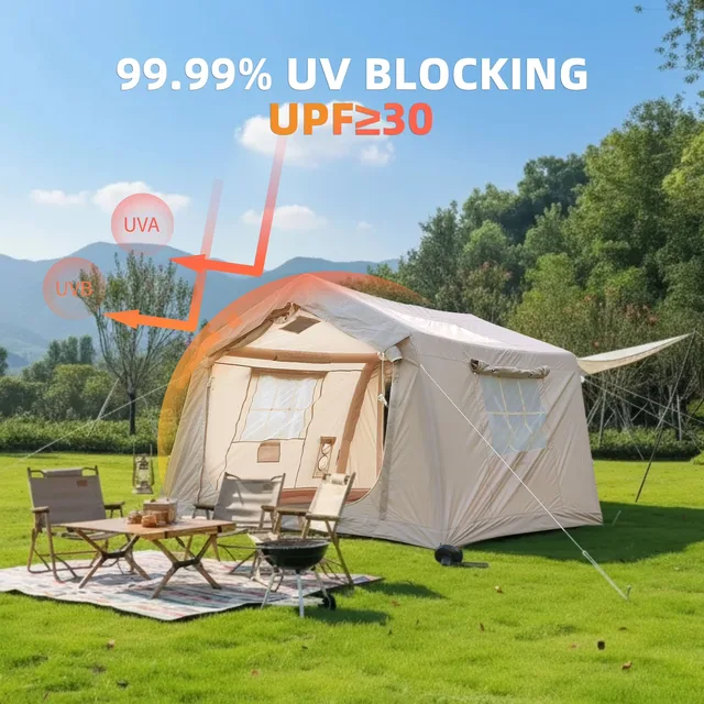 Camping Tent 4-6 person waterproof beige