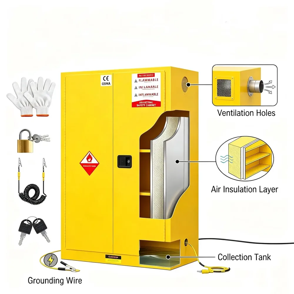 Storage Cabinet 45 gallon 65" 42.9"