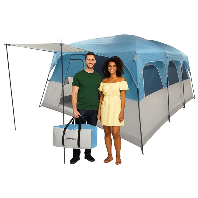 Camping Tent 12 person green blue
