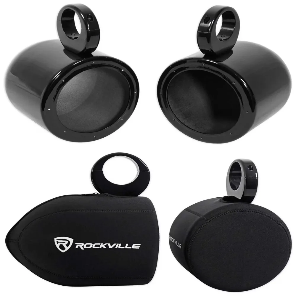 Speaker Pods 6.5" black 6.7"