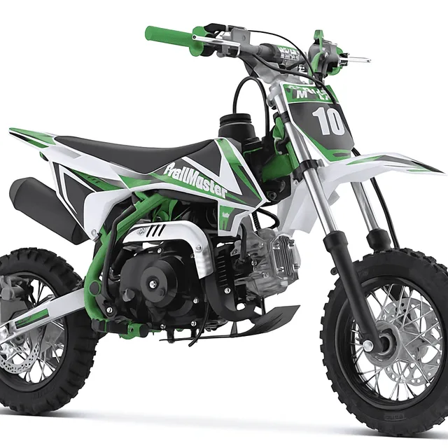 Dirt Bike green 8.27 inches 190mm