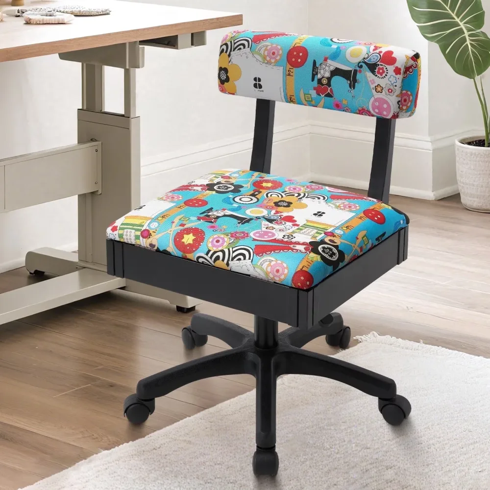 Chair adjustable blue 2"