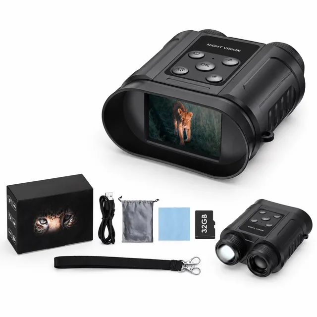 Binoculars black 984 feet 28mm