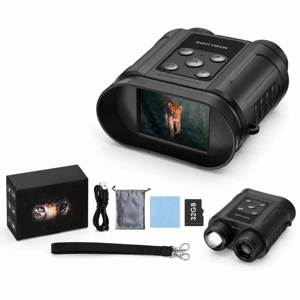 Binoculars black 984 feet 28mm