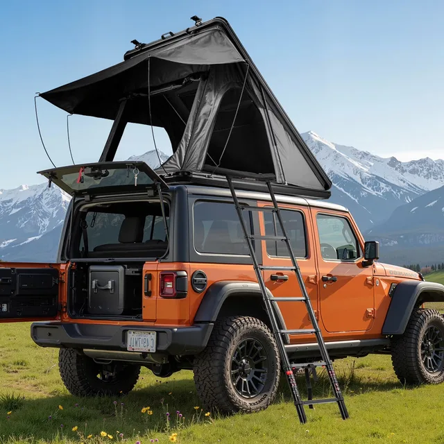 Rooftop Tent 2-3 people led 600 lbs