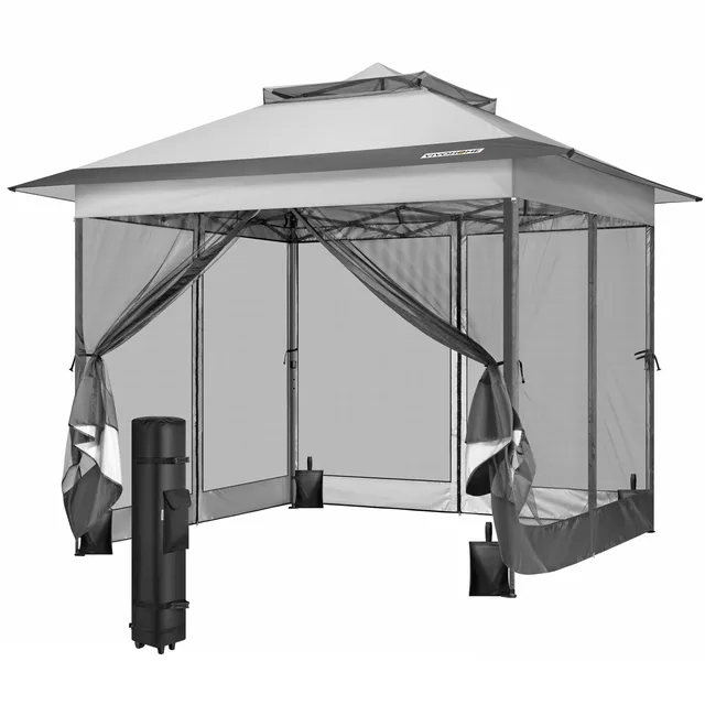 Canopy Tent 11' gray beige