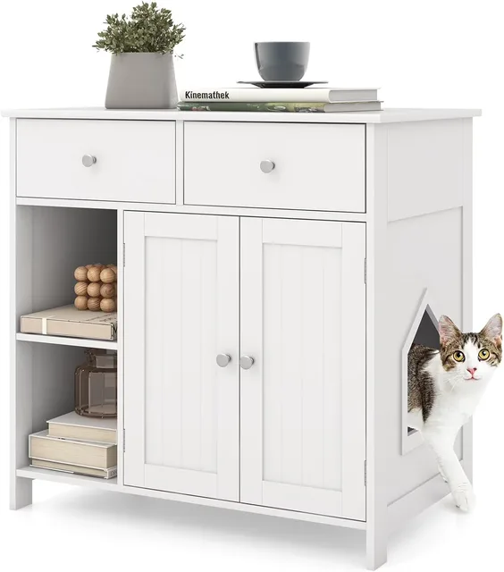 Litter Box 31.5 inch white
