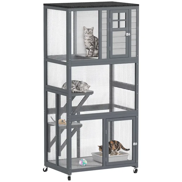 Furniture & Enrichment 74" gray 13 lbs