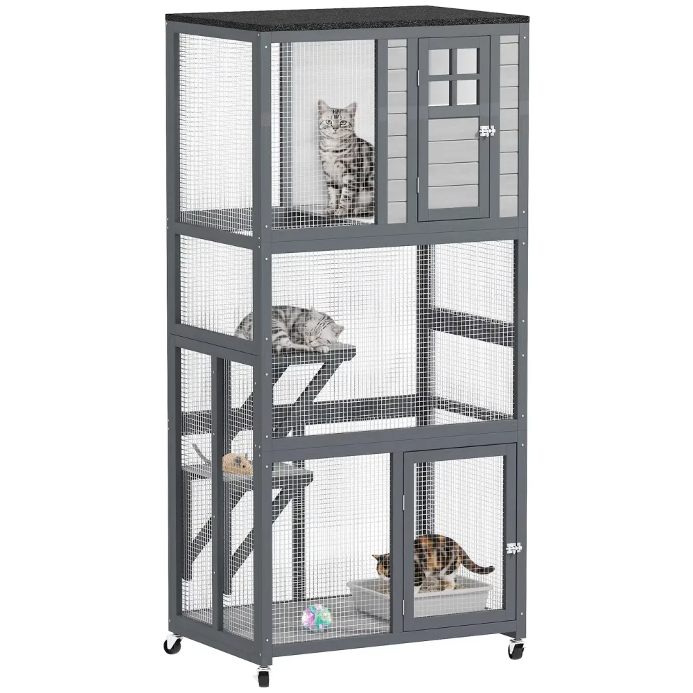 Furniture & Enrichment 74" gray 13 lbs