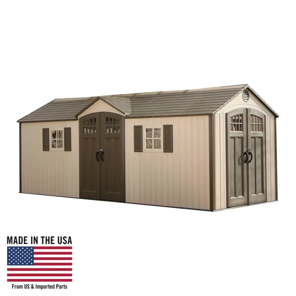 Storage Shed 20' 8' tan