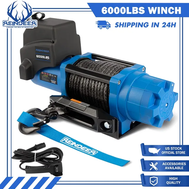 Electric Winch 6000lbs 12v wireless