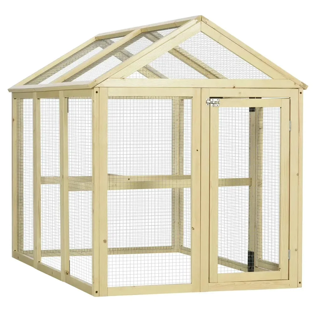 Chicken Coop beige 55.1" 34.8"