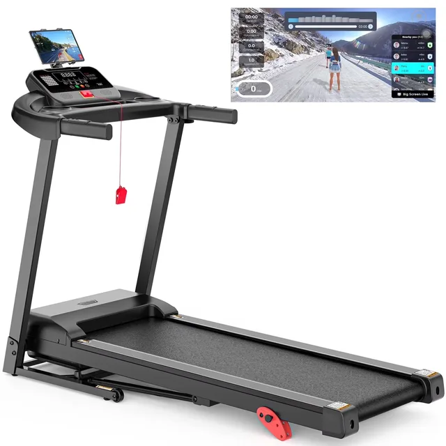 Compact Treadmill 3 hp 300 lbs foldable
