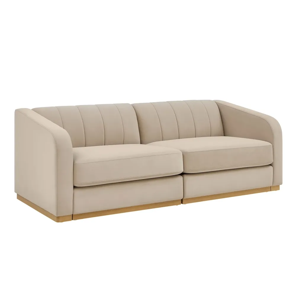 Sofa 83.5" beige 83.5 in