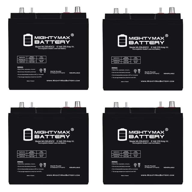 Battery 6v 4 pack 6 volt