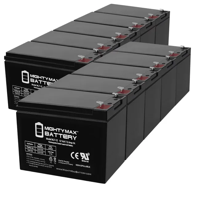 Battery 12v 10 pack 12 volt