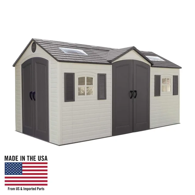 Storage Shed 15' 8' tan