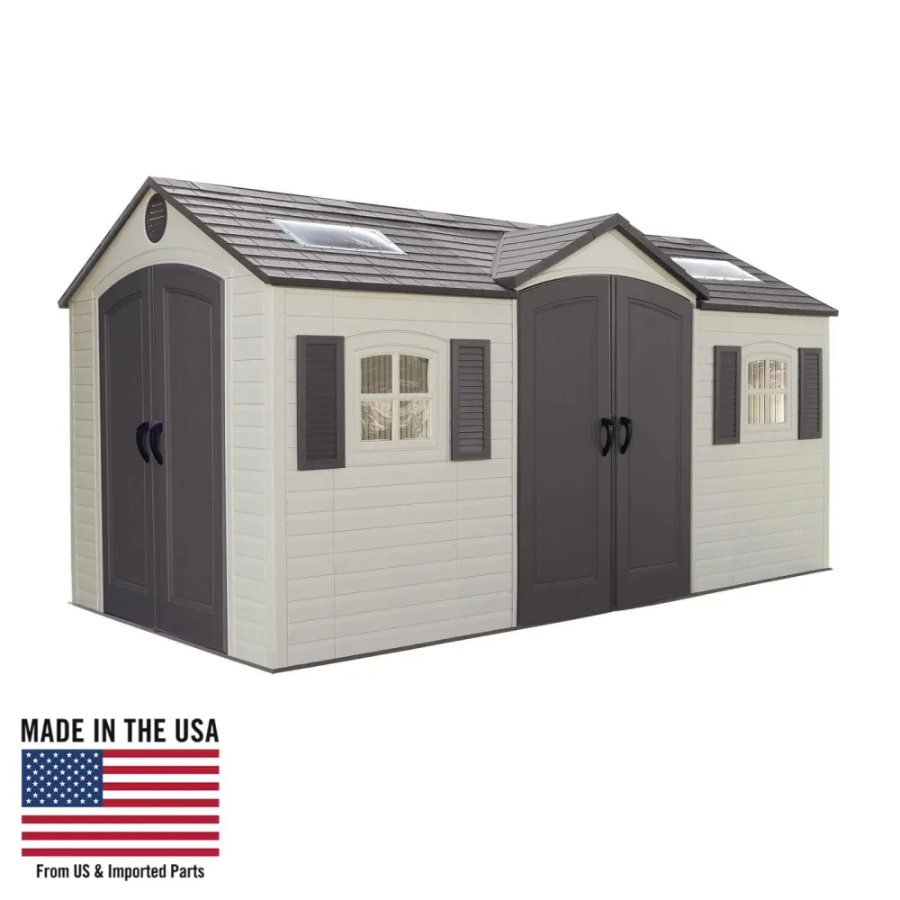 Storage Shed 15' 8' tan
