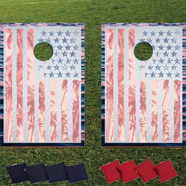 Bag Toss red white blue