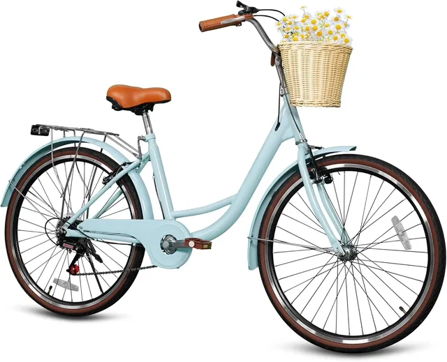 Bike Cruiser 24 inch adjustable blue