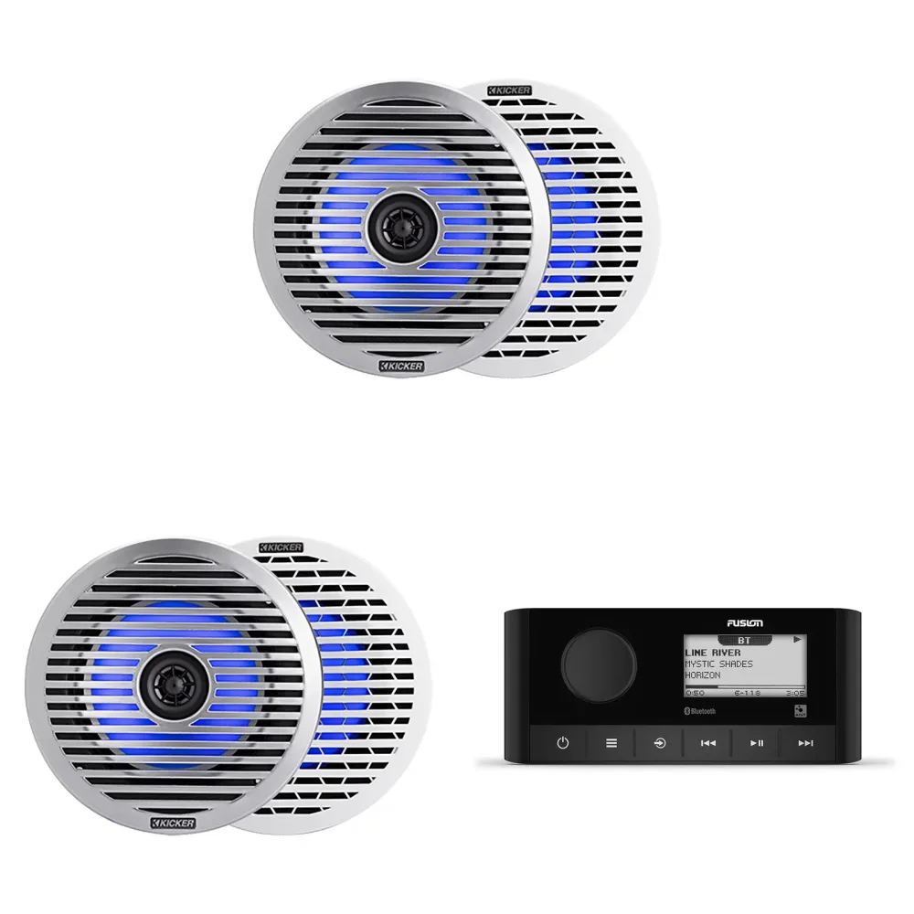 Marine Stereo 2 pair 165mm wireless