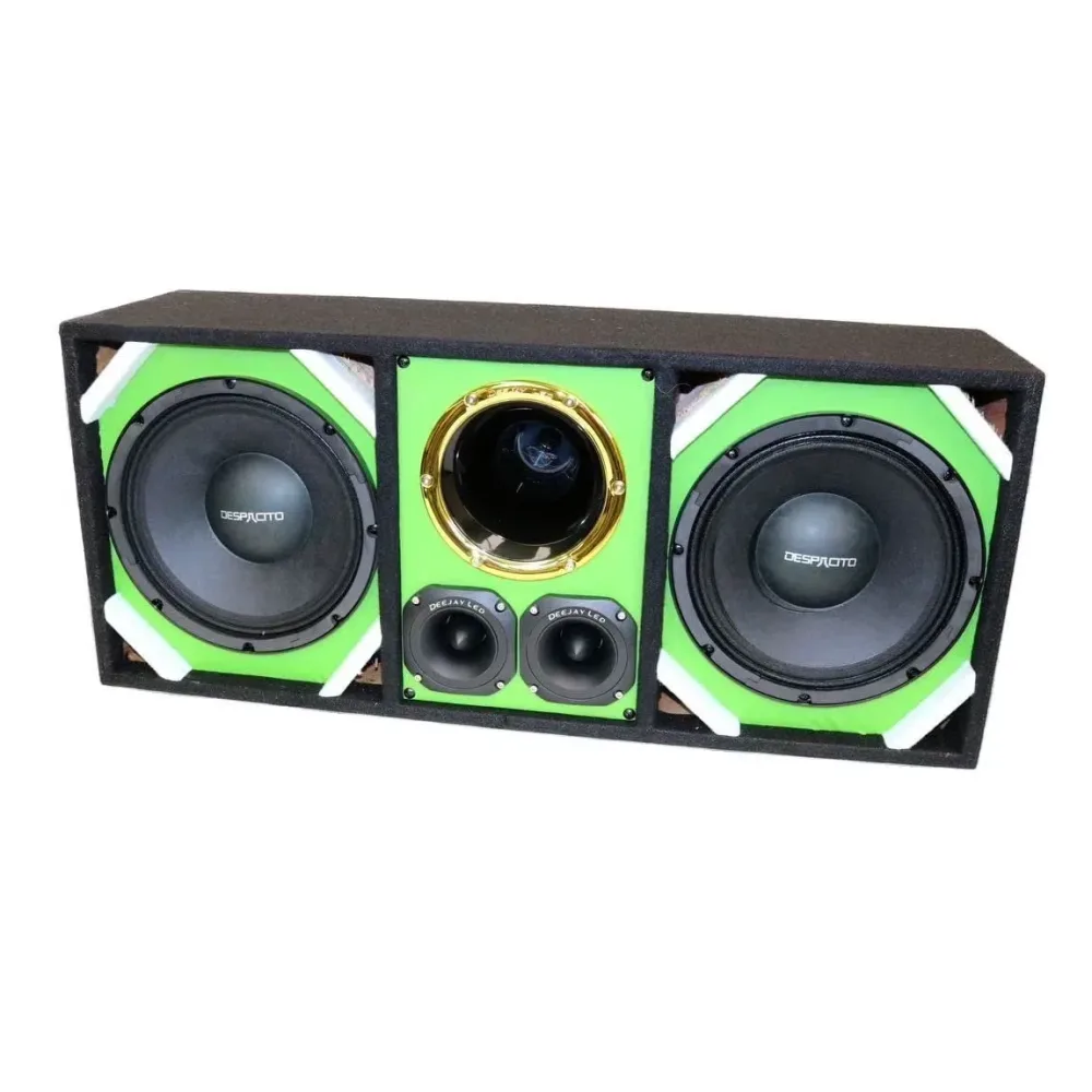 Box led green black