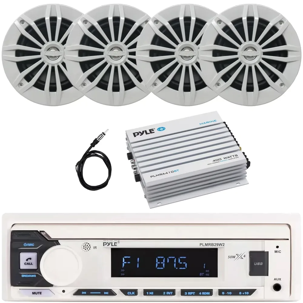 Bluetooth Amplifier 6.5" 180 watt 4 channel