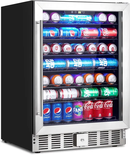 Beverage Cooler 24 inch adjustable led