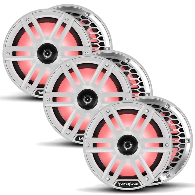 Grille 3 pair 8" white