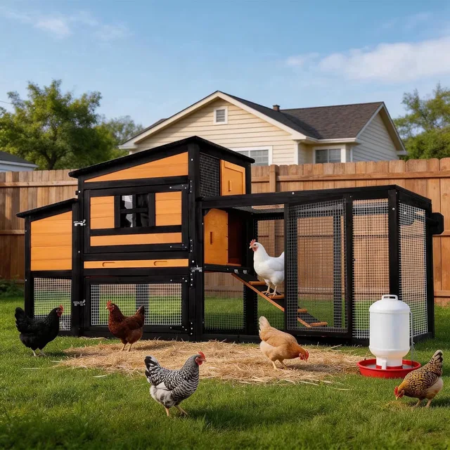 Chicken Coop brown weatherproof waterproof