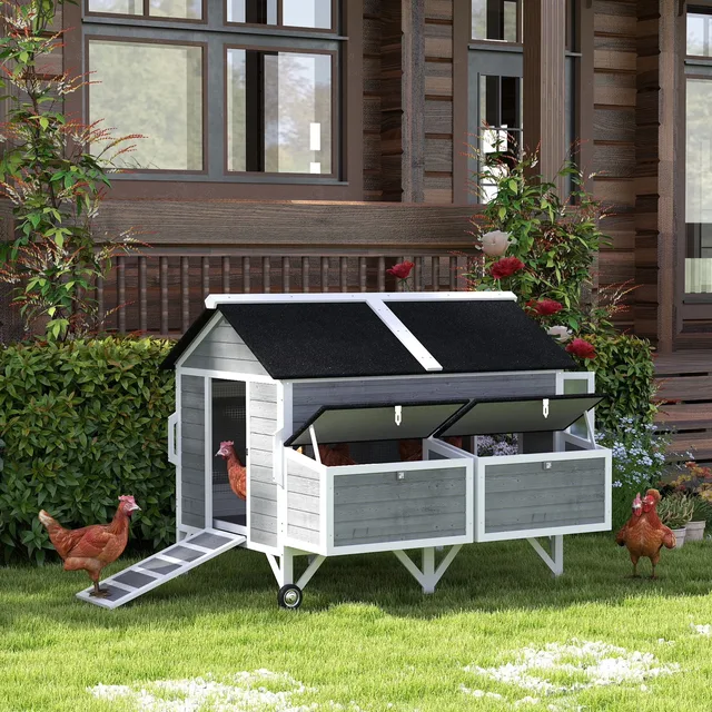 Chicken Coop 59" gray 59.1"