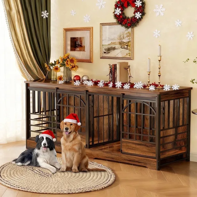 Dog Crate 78 inch brown 78"