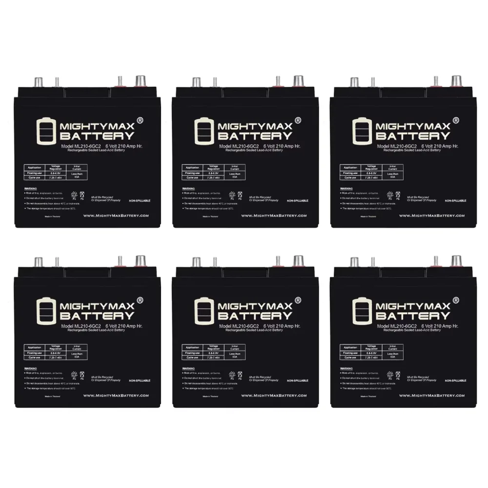 Battery 6v 6 pack 6 volt