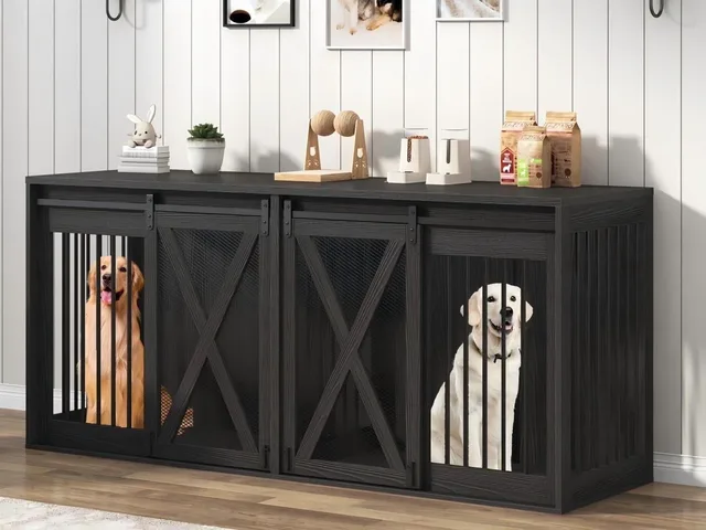 Dog Crate 94.5" 78.7" white