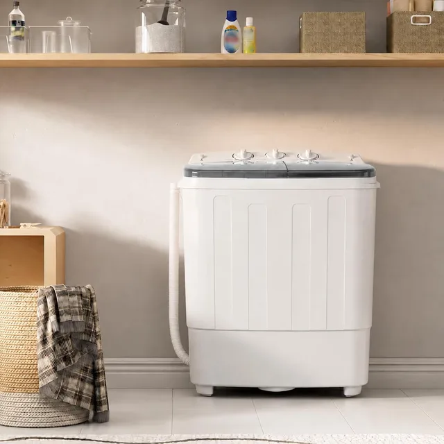 Washing Machine 16lbs portable white