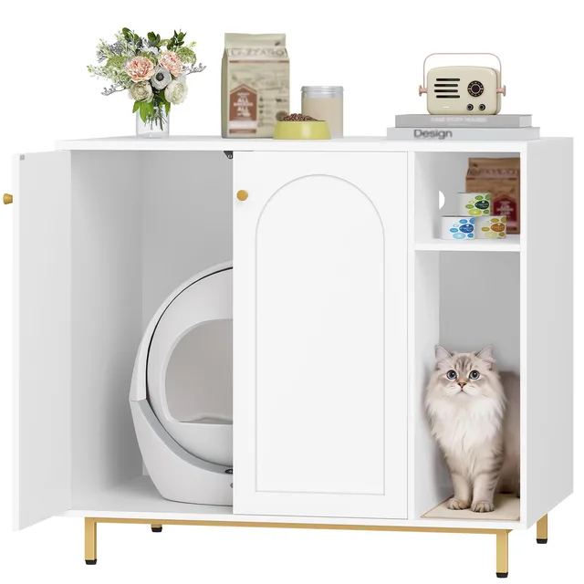 Cat Litter adjustable white