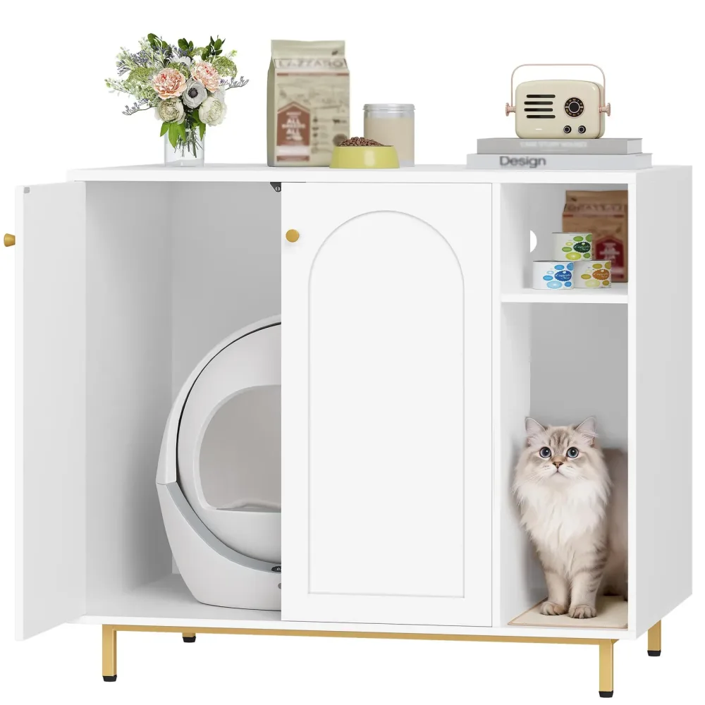 Cat Litter adjustable white