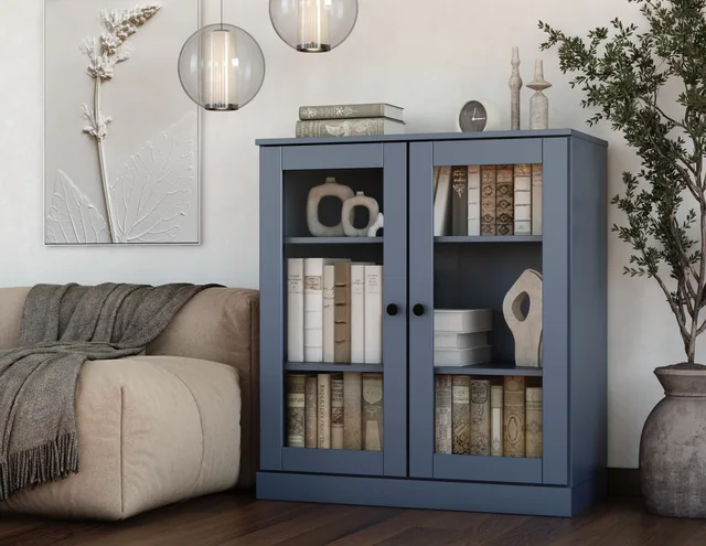 Shelf adjustable blue 32"