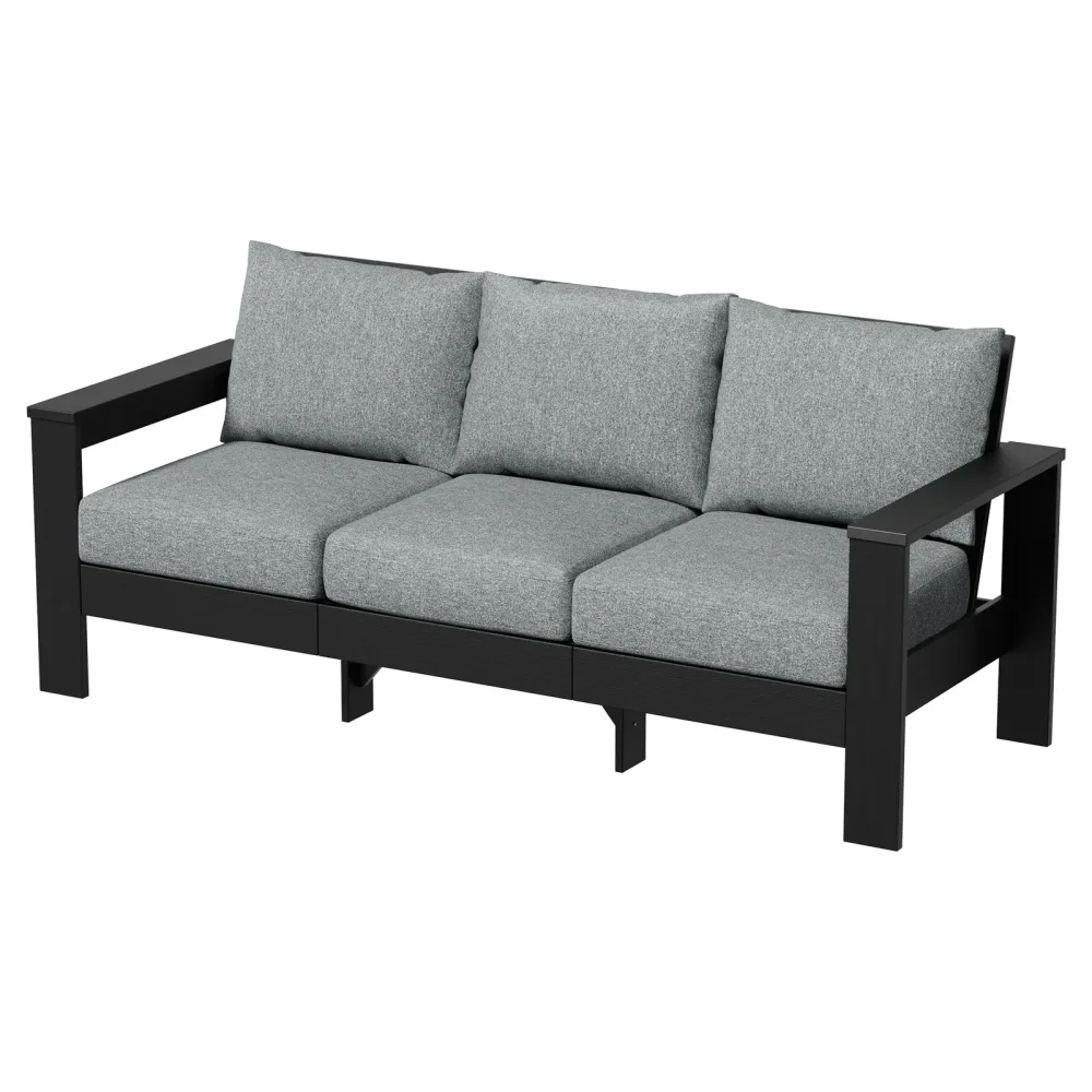 Homes Gardens black gray 81.75 in