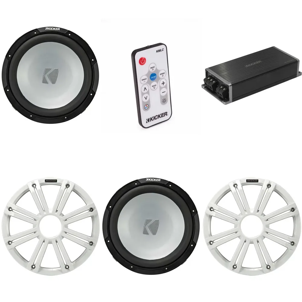 Subwoofer Audio 12" led white