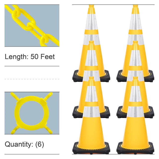 Alarms & Safety 28" yellow 28 in