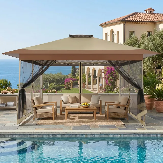 Canopy beige brown 10 ft