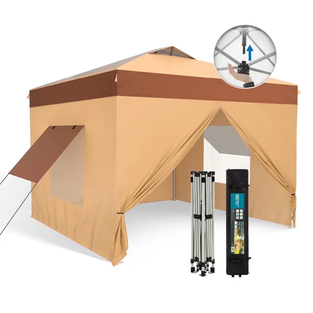 Canopy Tent portable blue beige