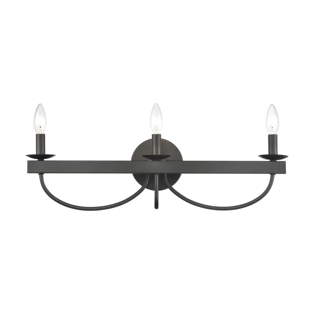 Vanity Light black 24" 8"