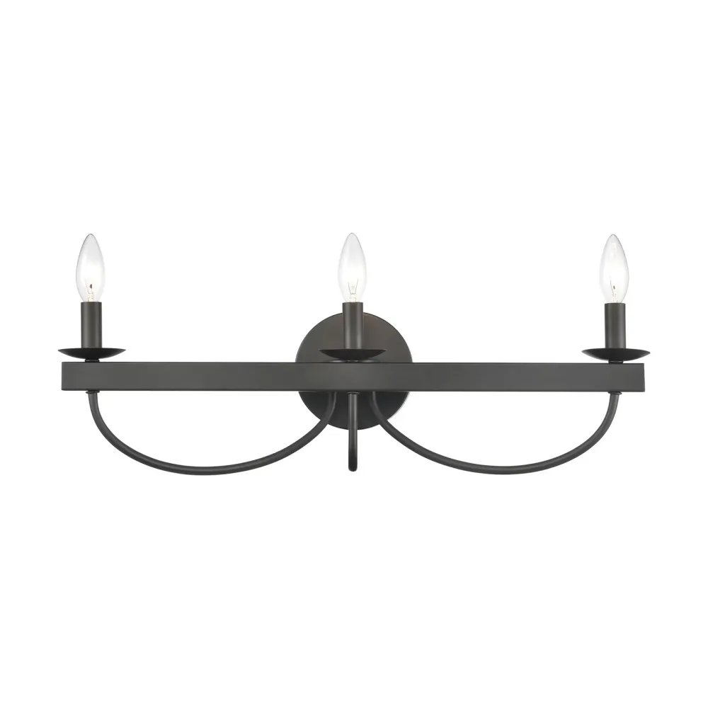 Vanity Light black 24" 8"
