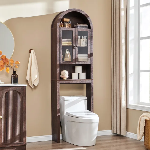 Storage Cabinet adjustable brown 23.62"