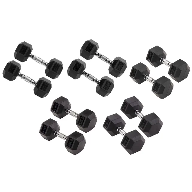 Dumbbells Strength 300 lbs 300 pounds black