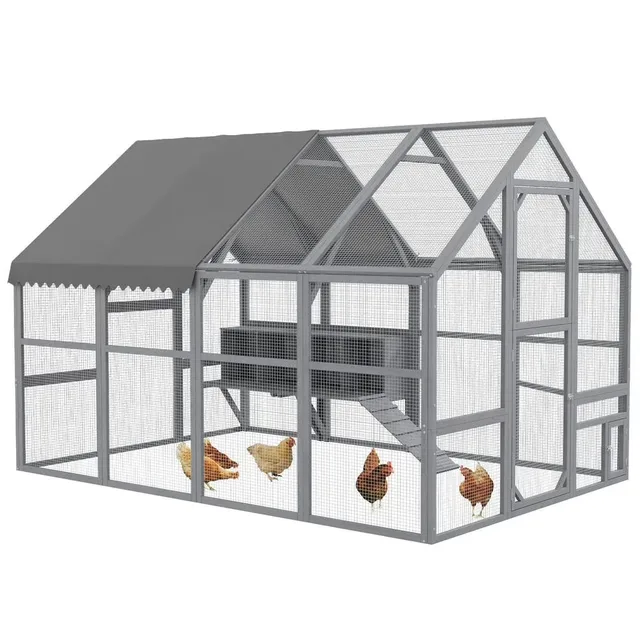 Chicken Coop 9' 6' gray