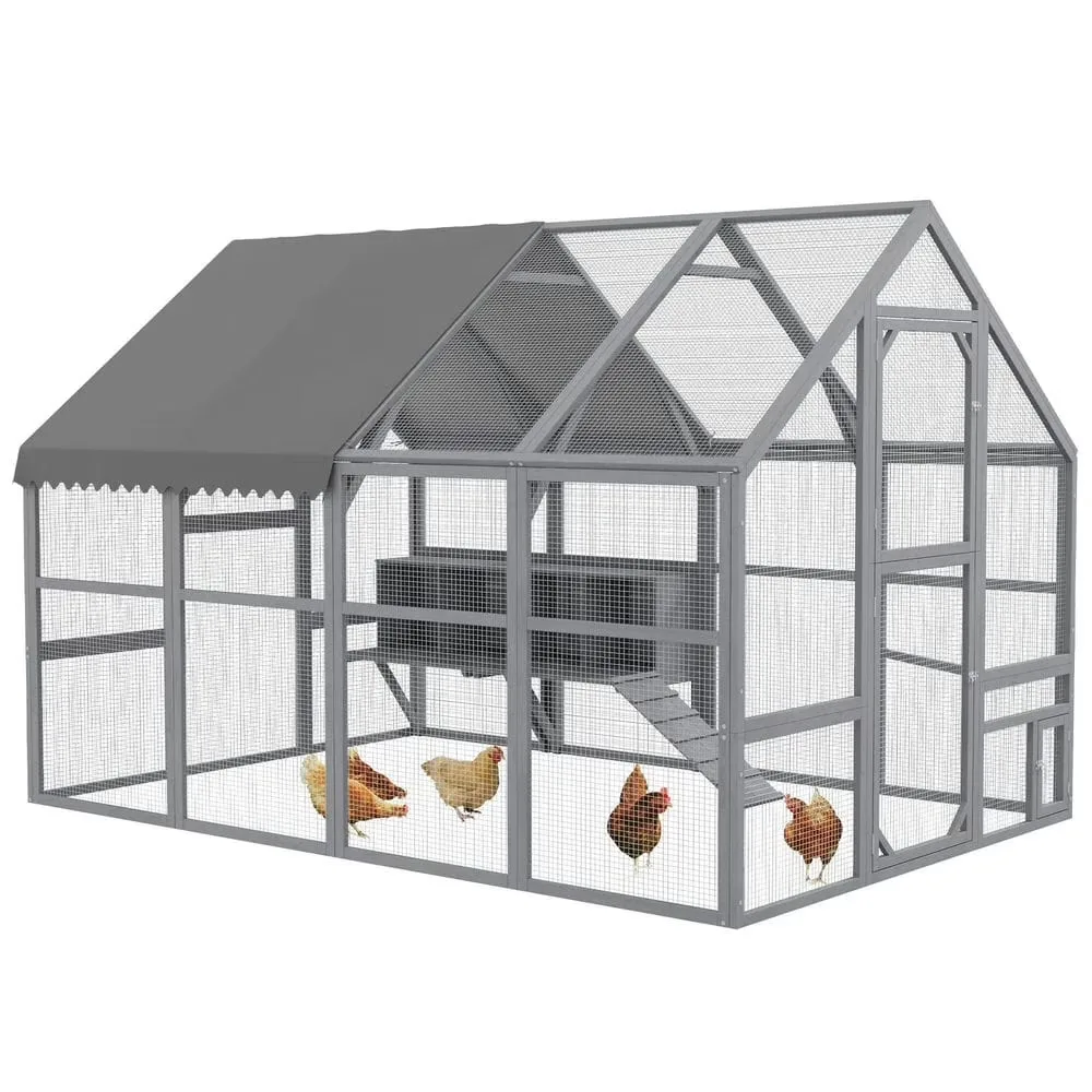 Chicken Coop 9' 6' gray