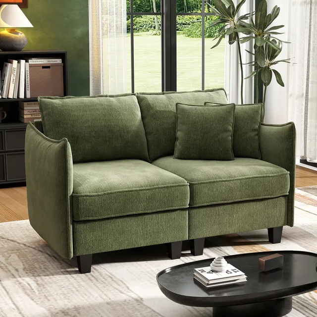 Living Room 112" black green